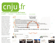 Tablet Screenshot of jeunes-urbanistes.fr